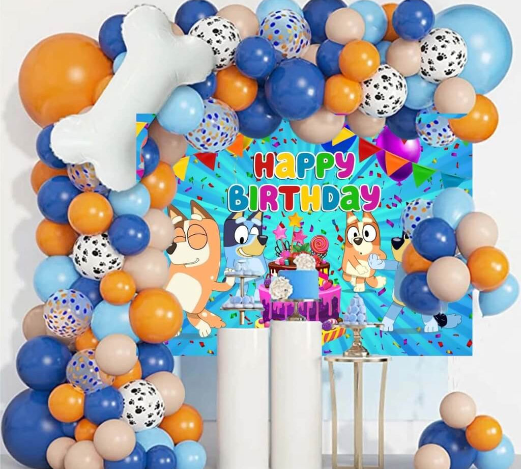 Bluey party supplies balloon arch