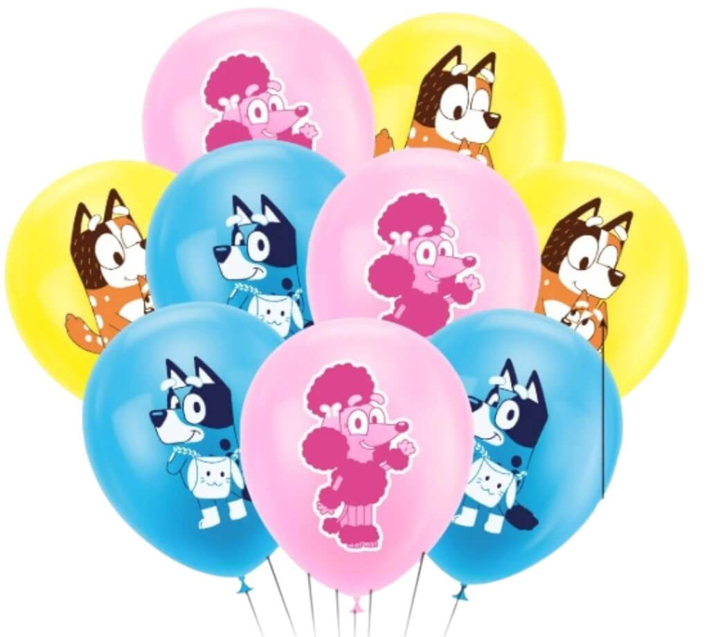Bluey party supplies balloons