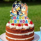 Bluey character-themed cake topper for kids' parties
