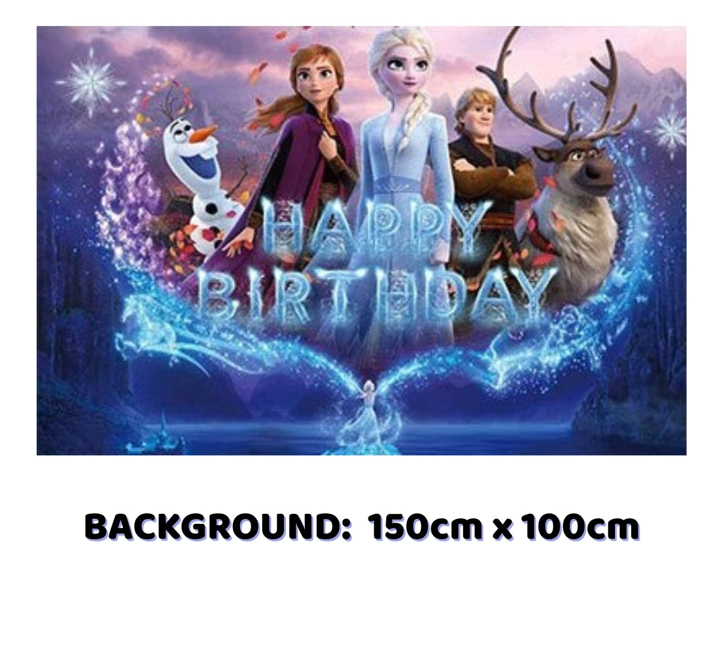 Frozen party supplies backdrop banner
