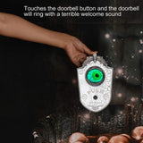 Animatronic Halloween doorbell decoration prop with sound and motion, product description