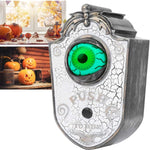 Animatronic Halloween doorbell decoration prop with sound and motion, pumpkin design