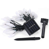 10m LED ghost string lights Halloween decoration with multiple colours and remote, solar powered version