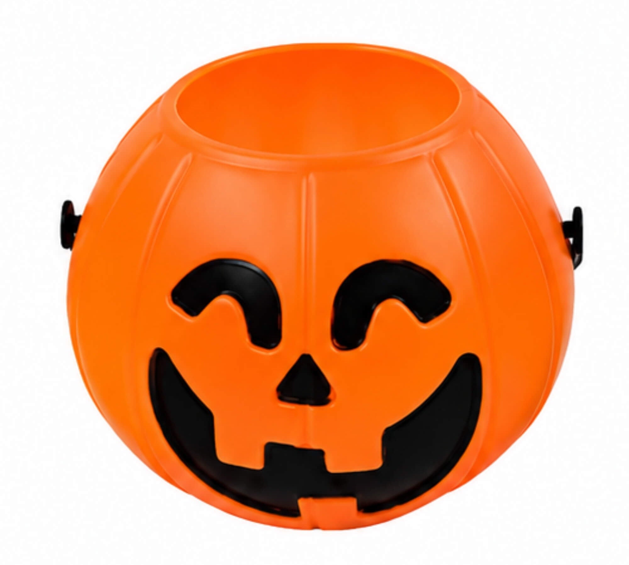 11cm orange jack-o'-lantern Halloween candy bucket
