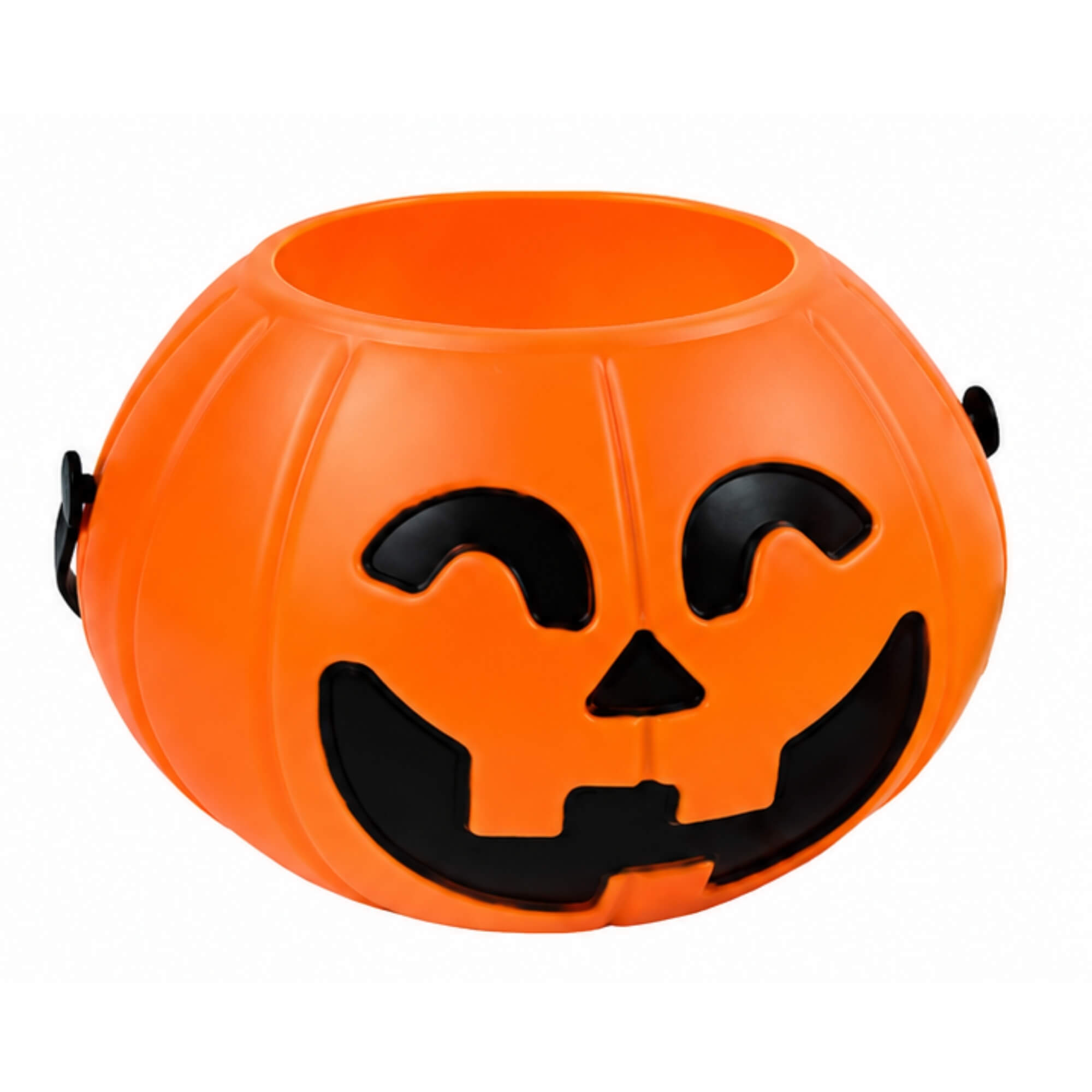 16cm orange jack-o'-lantern Halloween candy bucket