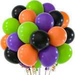 Multicoloured Halloween party balloons