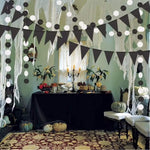 Black and white Halloween hanging banner decoration, alternate photo
