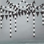 Black and white Halloween hanging decoration