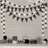 Black and white Halloween decoration, styled scene