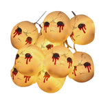 Bleeding eyeball string lights Halloween decoration, bunch display