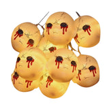 Bleeding eyeball string lights Halloween decoration, bunch display