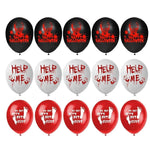 Blood-splatter print Halloween party balloons, alternate photo