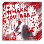 Blood-splatter print Halloween party napkins