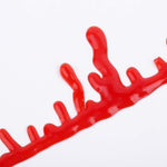 Blood drip Halloween costume necklace, close-up view