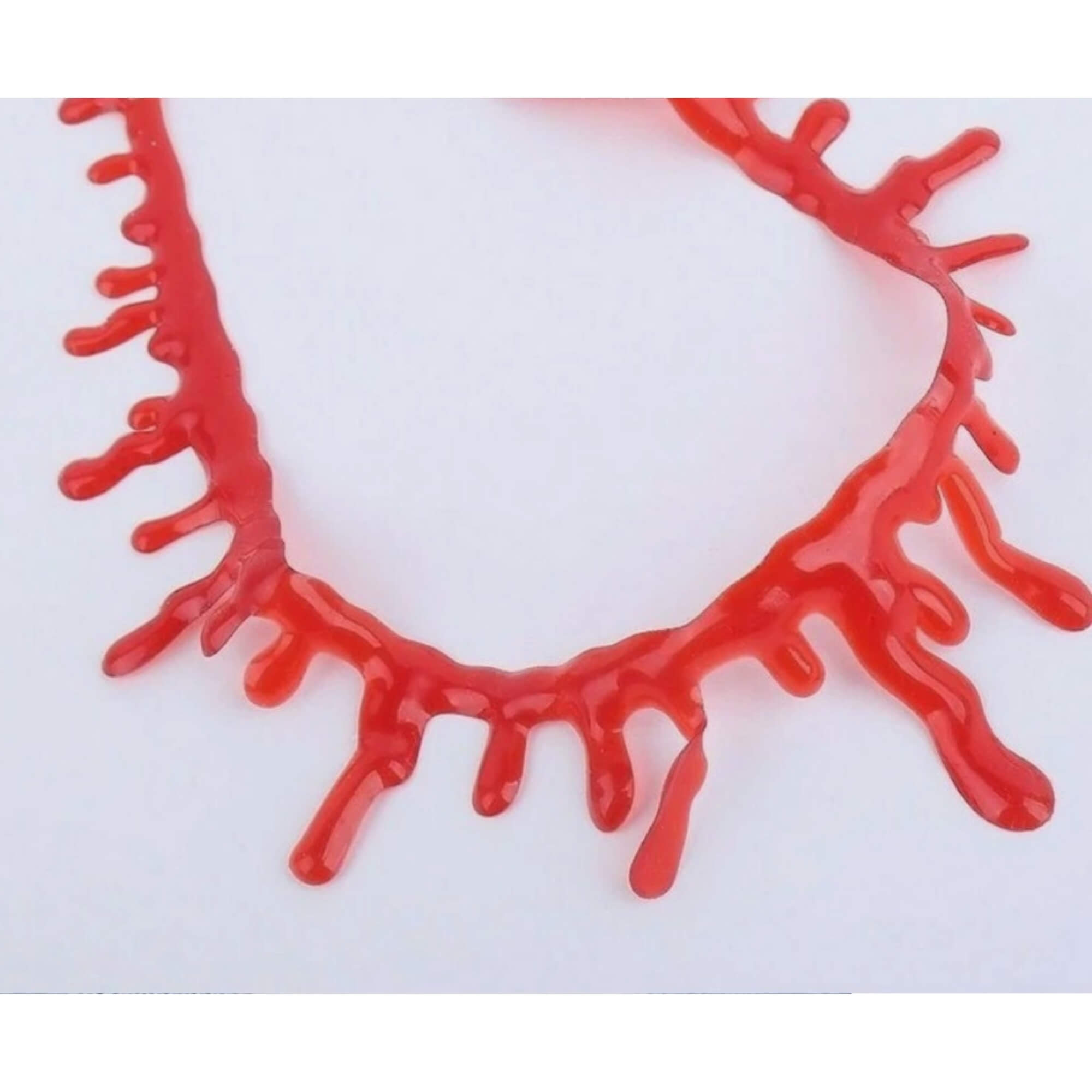 Blood drip Halloween costume necklace, single candle
