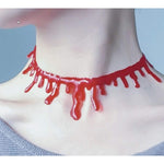 Blood drip Halloween costume necklace