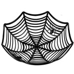 Spider web design Halloween candy bowls, pack of 4, black colourway
