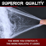 White stretchable Halloween spider web cobweb decoration