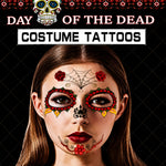 Day of the Dead Halloween costume face makeup