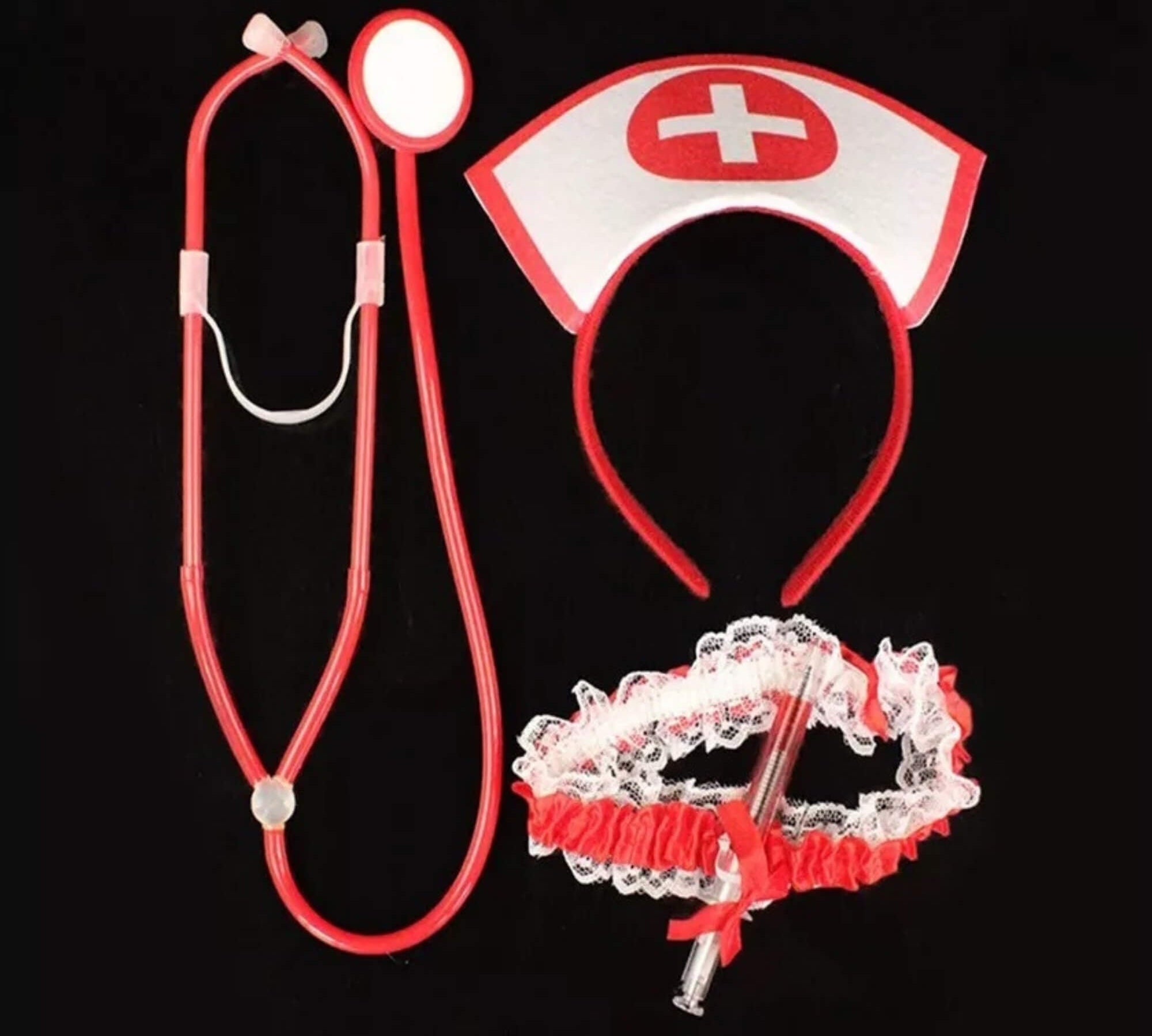 Halloween nurse costume outfit, outfit items