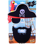 Pirate novelty glasses Halloween costume accessory, packaging