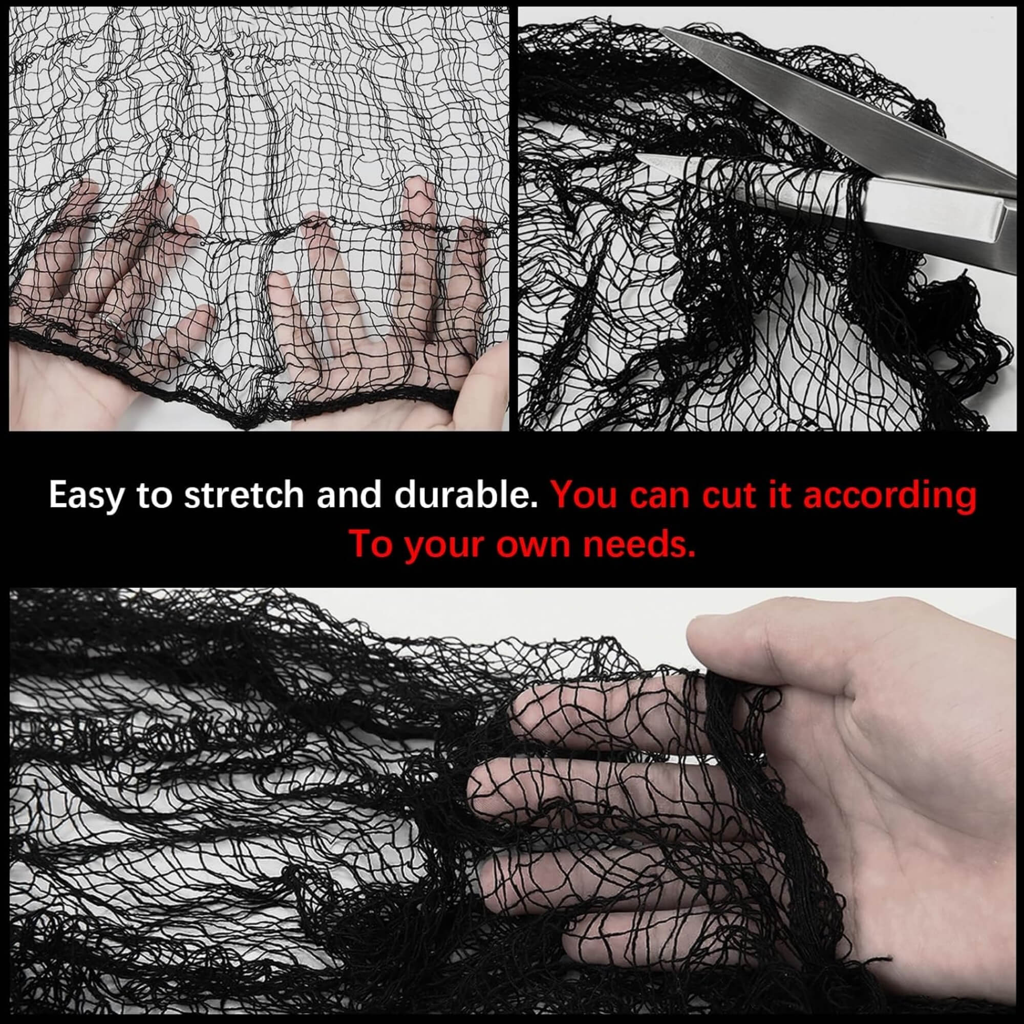 Creepy stretch cloth Halloween decoration, DIY styling idea