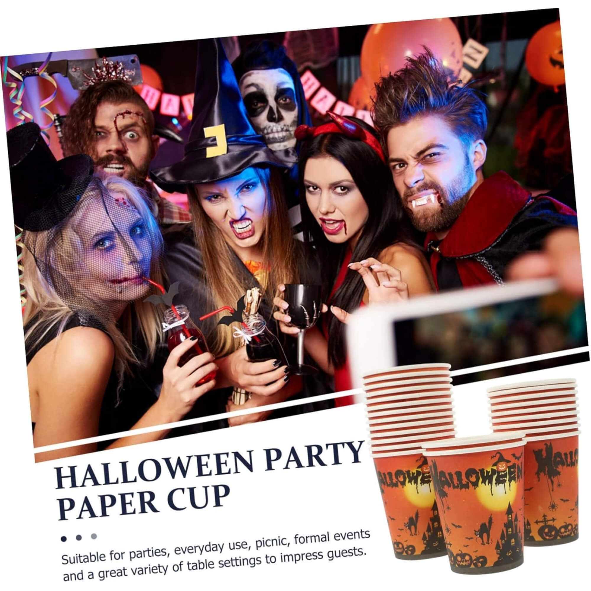 Halloween party cups