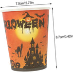 Halloween party cups, size guide