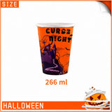 Halloween party cups, quantity shown
