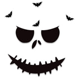 Scary face Halloween front door decoration, face design