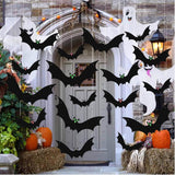 Hanging bat Halloween decoration, outdoor display
