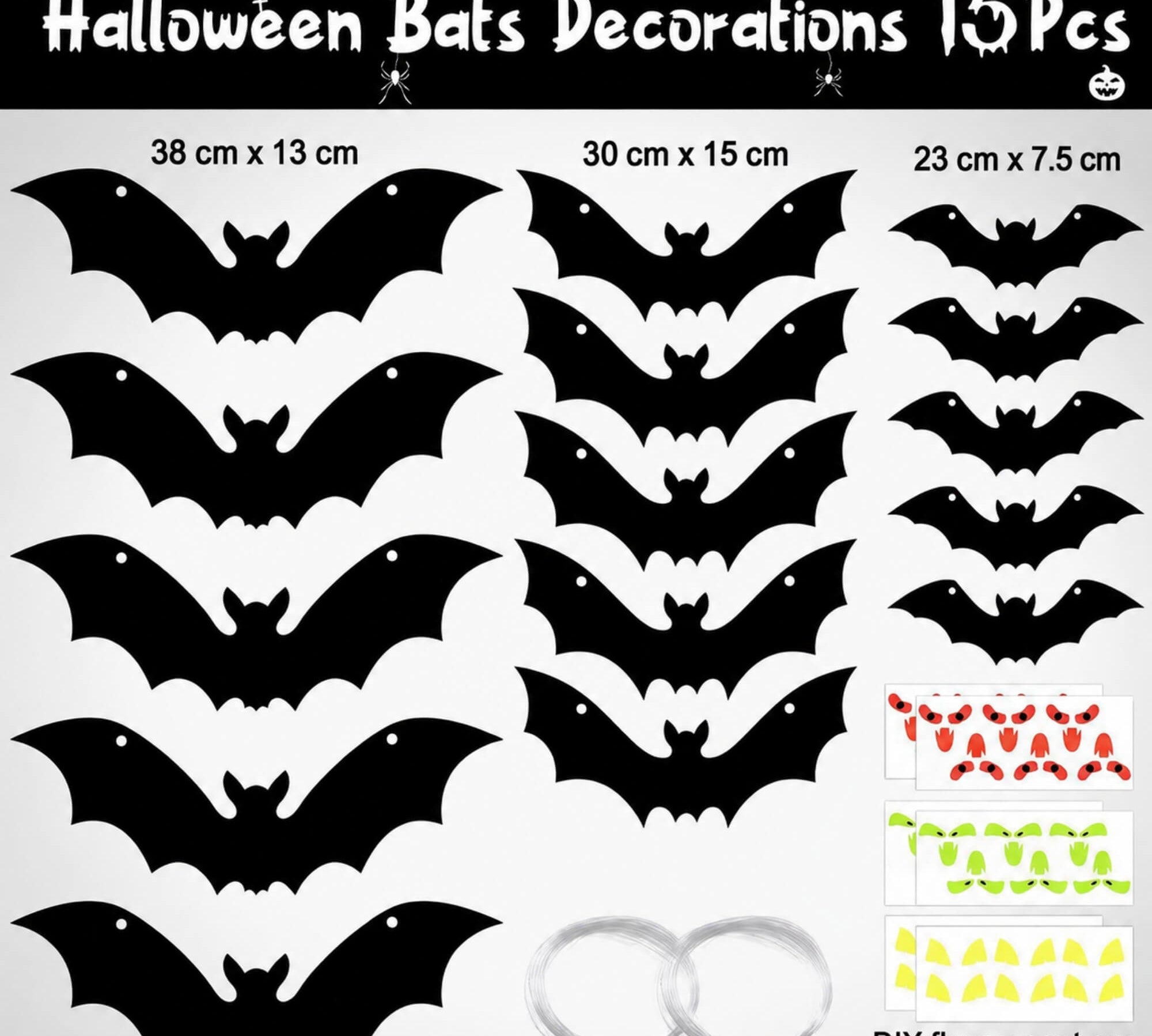 Hanging bat Halloween decoration