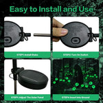 LED light-up eyeball bouquet Halloween garden decoration, installation