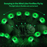 LED light-up eyeball bouquet Halloween garden decoration, outdoor wind test