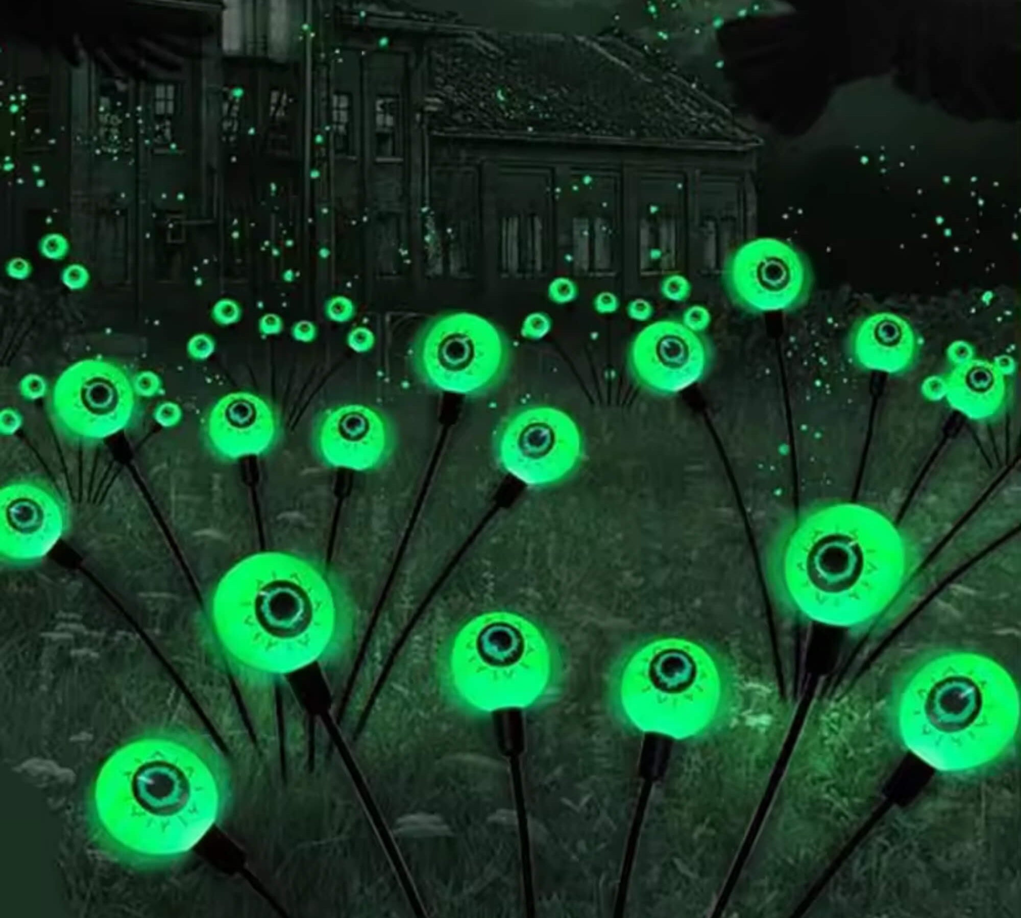 LED light-up eyeball bouquet Halloween garden decoration