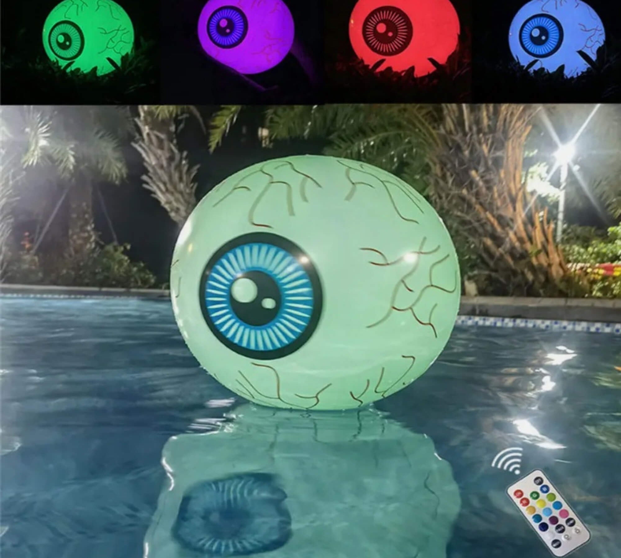 LED light-up eyeball Halloween decoration