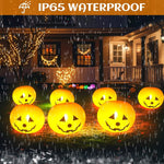 LED pumpkin string lights Halloween decoration, waterproof feature