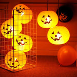 LED pumpkin string lights Halloween decoration