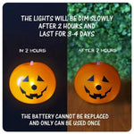 LED pumpkin string lights Halloween decoration, alternate photo