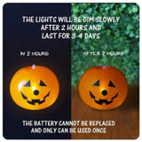 LED pumpkin string lights Halloween decoration, alternate photo