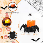 Spider design LED tealight candle Halloween decoration, product details
