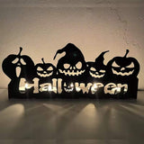 Metal Halloween candle holder decoration