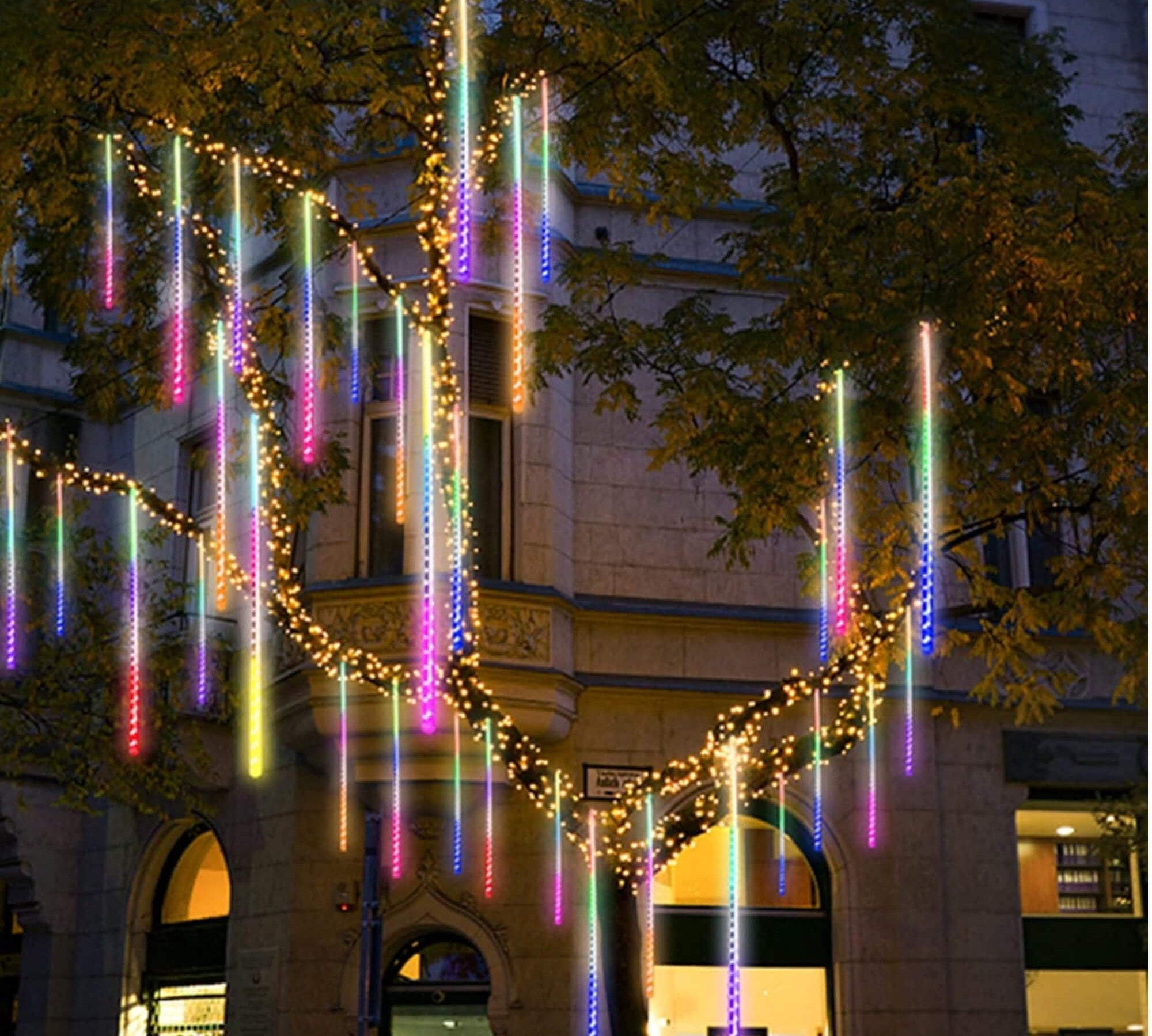 Meteor shower falling rain LED lights Halloween decoration