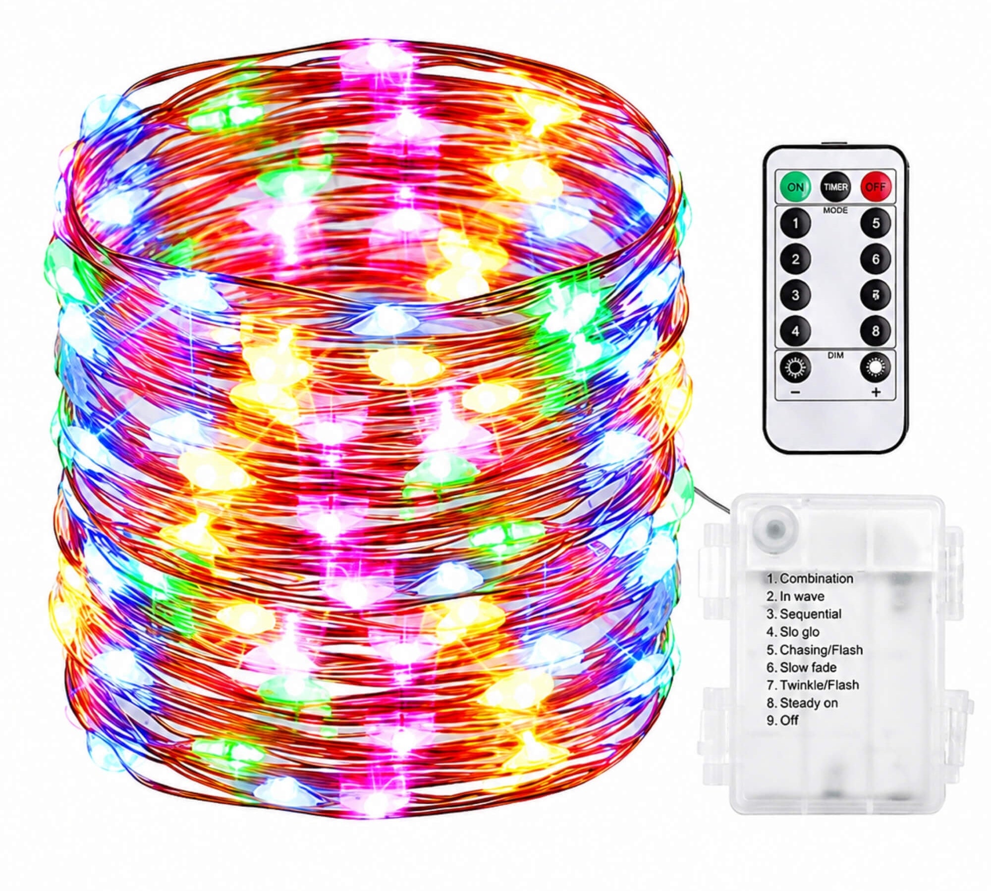 Outdoor Halloween fairy string lights