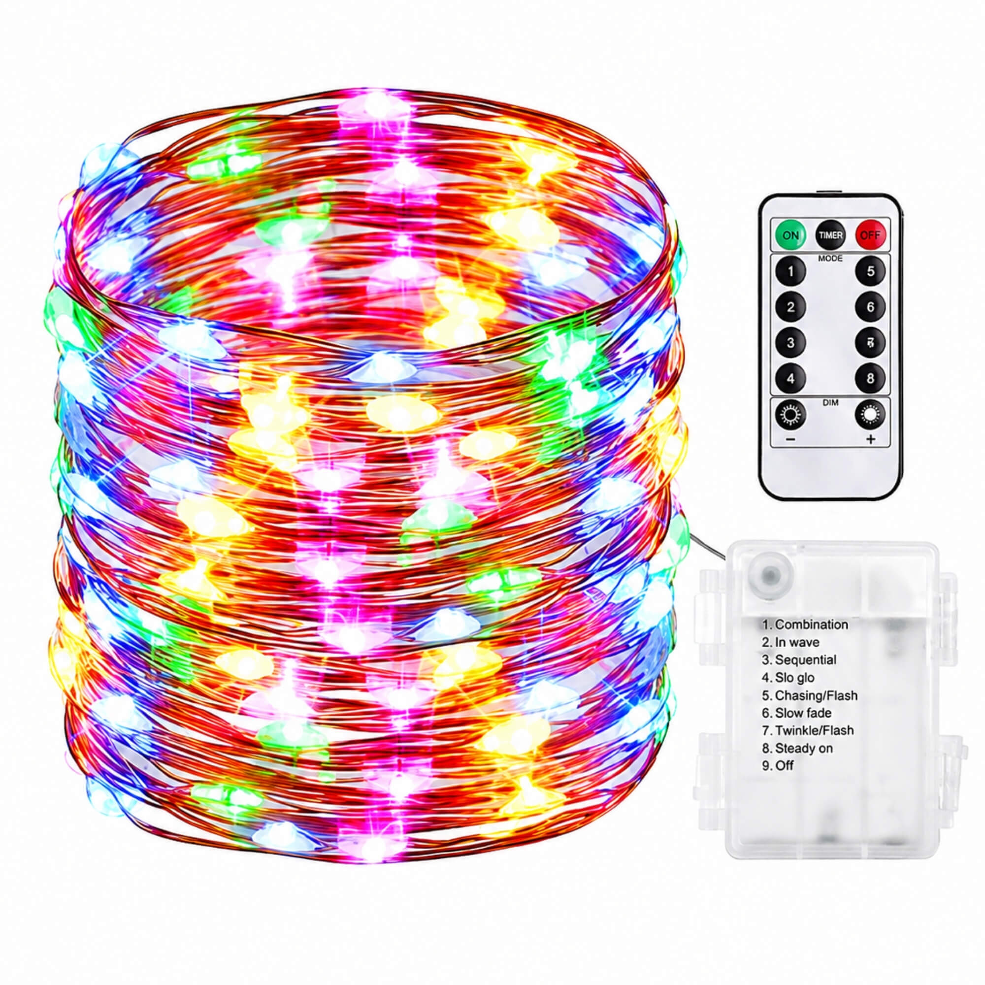 Outdoor Halloween fairy string lights