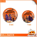 Halloween paper party plate, size guide