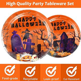 Halloween paper party plates