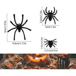 Plastic Halloween spider decoration, size range