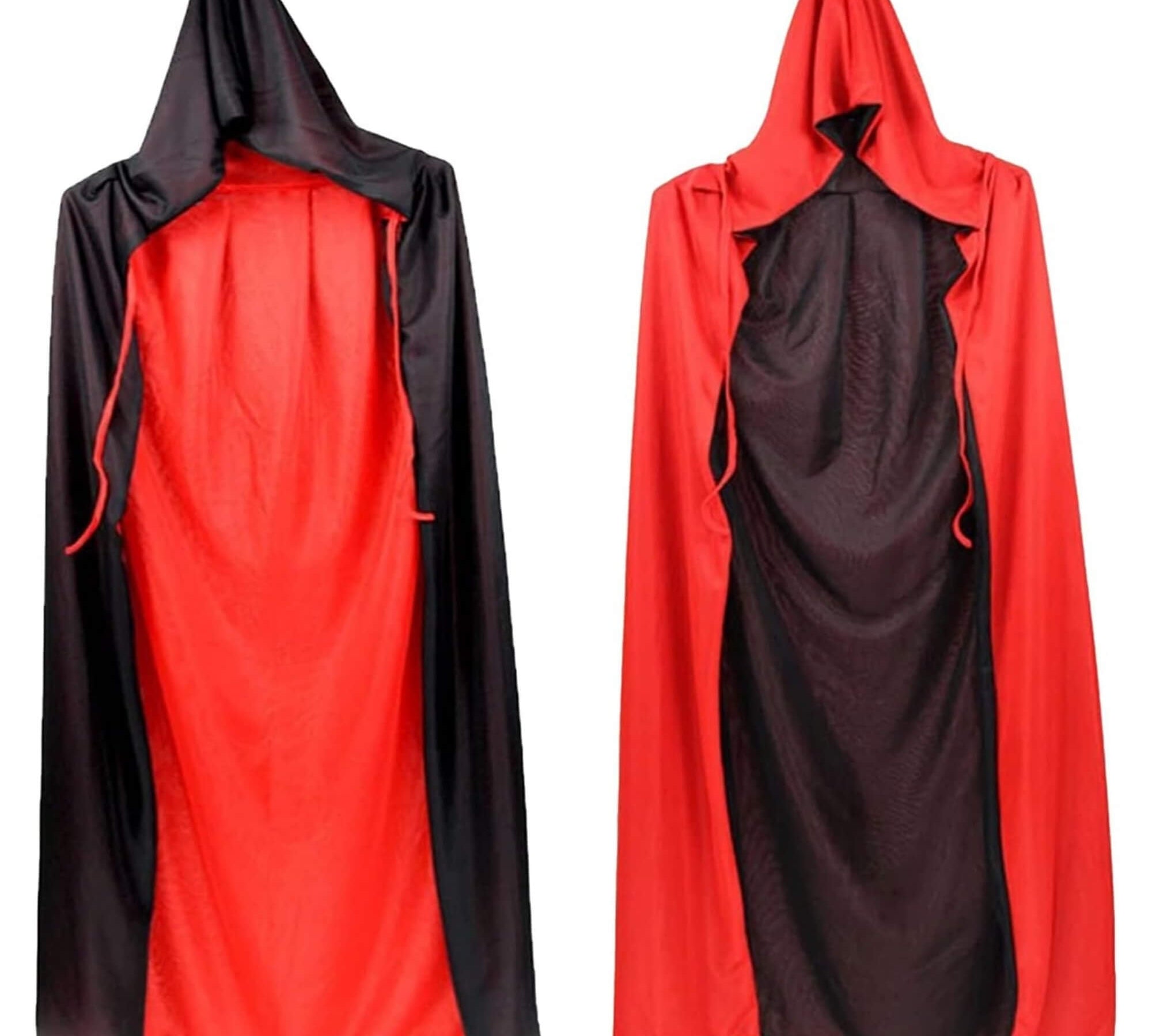 Red and black Halloween cloak costume