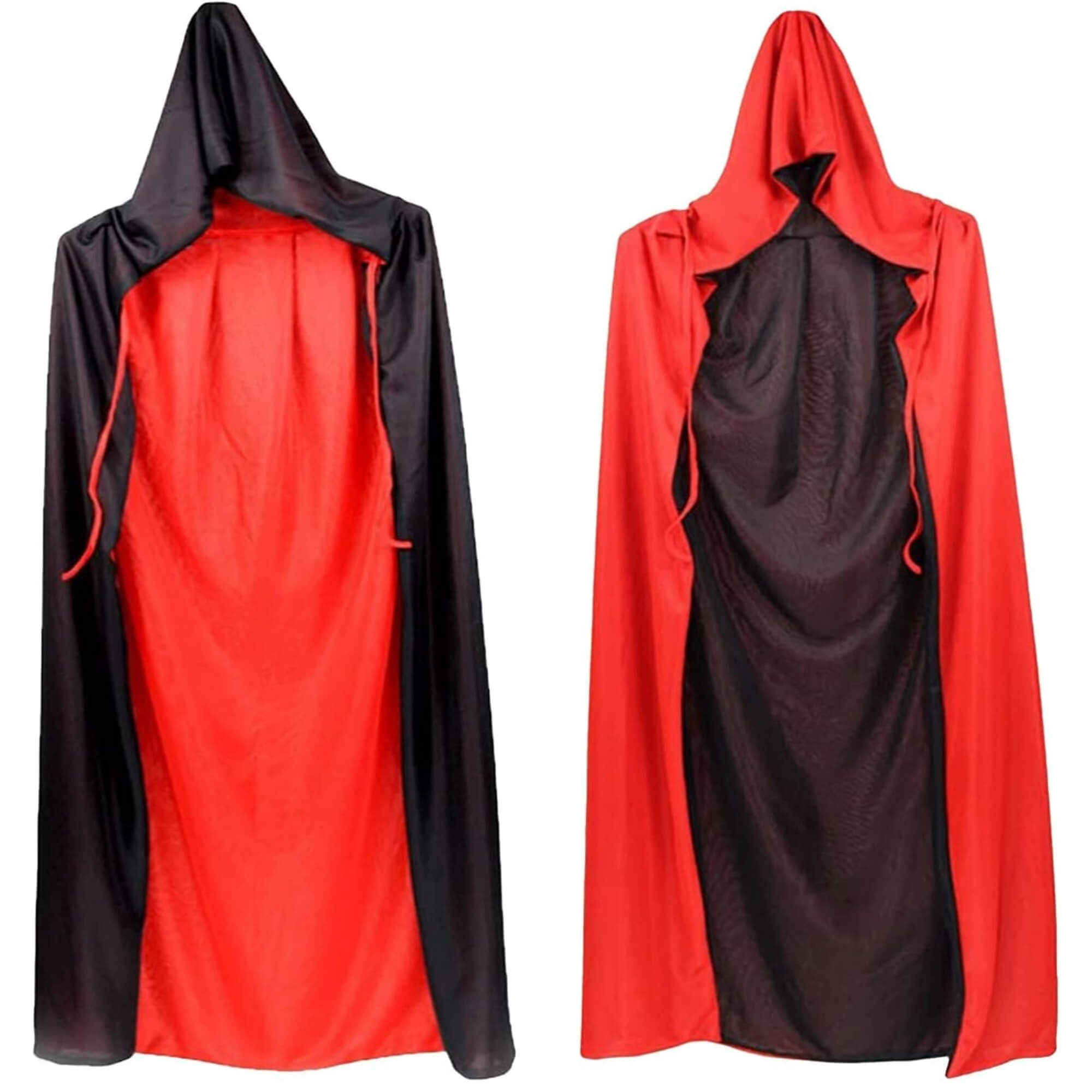 Red and black Halloween cloak costume